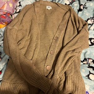 Brown cardigan